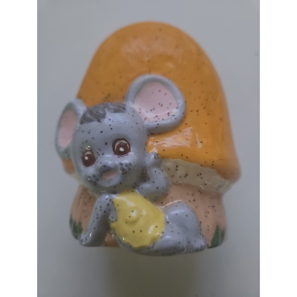 Vintage MISSY MOUSE Enesco Napkin Letter Holder Ceramic Mushroom